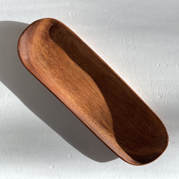 Pacific Merchants Acaciaware Wood Tray Catchall - Picture 4 of 10